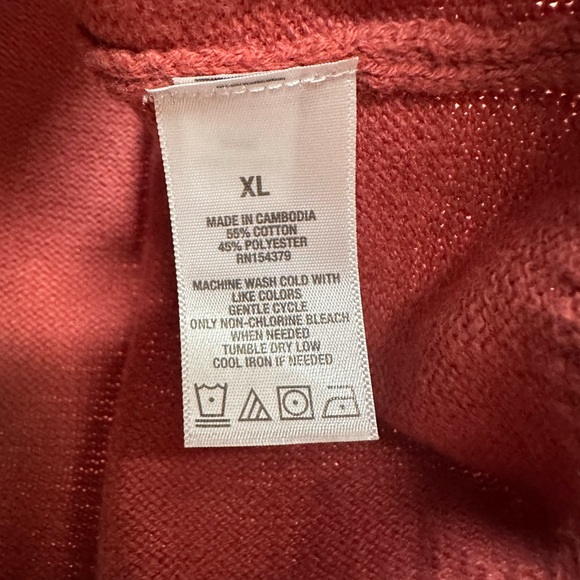 Aeropostale Red Pink Sleeveless Knit Crop Top Sweater Vest Size XL - Picture 5 of 5